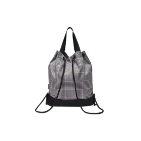 Bolso tipo cubo a cuadros «Grey»