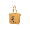 Bolso tote de lona «La vida es demasiado corta para desperdiciarla» de Renew «Marrón»