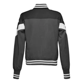 Bomber de béisbol sin acolchar, tallas asiáticas «Grey White Black»