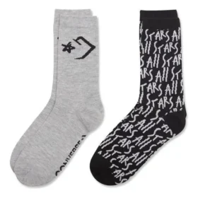 Calcetines Chuck Taylor All Stars Crew «Negro Gris» Calcetines Chuck Taylor All Stars Crew «Negro Gris»