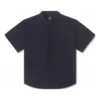 Camisa básica de manga corta tejida Tallas asiáticas «Negro»