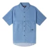 Camisa de cambray de alta calidad, tallas asiáticas «Azul índigo»