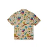 Camisa de estampado vegetal Resort Tallas asiáticas «Nomad Khaki»