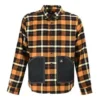 Camisa de manga larga con botones y estampado de cuadros a juego, tallas asiáticas «Amarilla»
