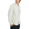 Camisa de manga larga con botones y tejido de sarga Tallas asiáticas «Blanco»