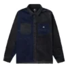 Camisa de pana con bloques de color Tallas asiáticas «Navy Black»