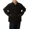 Camisa de pana con botones, tallas asiáticas, «marrón oscuro»