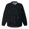 Camisa de pana con botones, tallas asiáticas «Negro»