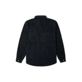 Camisa de pana con botones, tallas asiáticas «Negro»