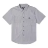 Camisa de sastre a rayas con botones, tejido, tallas asiáticas «Gris»