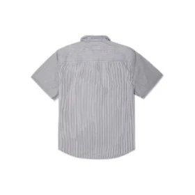 Camisa de sastre a rayas con botones, tejido, tallas asiáticas «Gris»