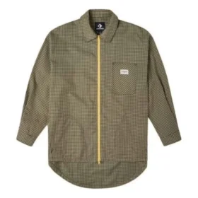 Camisa tejida oversize con bolsillos, tallas asiáticas «Verde oliva»