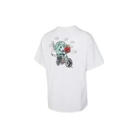 Camiseta Biking World, tallas asiáticas, «Blanco»