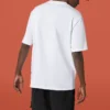 Camiseta blanca de manga corta transpirable con estampado de cara sonriente de Converse para hombre