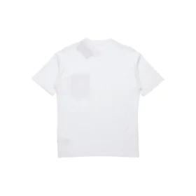Camiseta casual de manga corta con bolsillo para hombre, color blanco