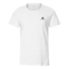 Camiseta casual de manga corta con logotipo en blanco