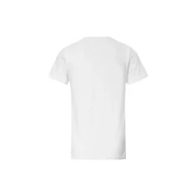 Camiseta casual de manga corta con logotipo en blanco
