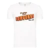 Camiseta casual de manga corta Converse para hombre con estampado de letras sueltas, color blanco