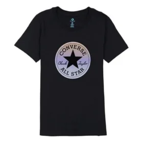 Camiseta Chuck Taylor All Star Camiseta Tallas asiáticas «Negro Blanco»