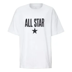 Camiseta Chuck Taylor All Star, tallas asiáticas «White Black»