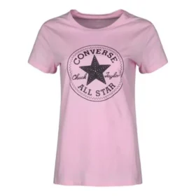 Camiseta Chuck Taylor Tallas asiáticas «Rosa y negro»