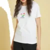 Camiseta clásica Sun Fill Star Chevron, tallas asiáticas, «Blanca»