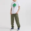 Camiseta con calaveras y flores y gafas de sol, tallas asiáticas «White»