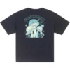 Camiseta con estampado de setas Tallas asiáticas «Negro verde azulado»