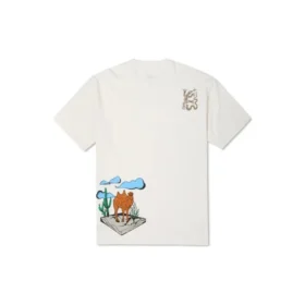 Camiseta con estampado Desert, tallas asiáticas «Blanco»