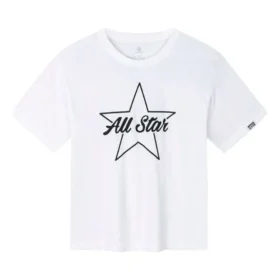 Camiseta con logo estampado, tallas asiáticas «Blanco Negro»
