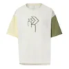Camiseta con logo estampado. Tallas asiáticas «Blanco Verde»
