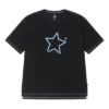 Camiseta con logotipo de One Star, tallas asiáticas, «Negro azul»