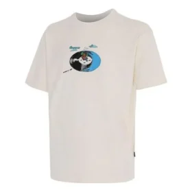 Camiseta con logotipo Disk Jockey, tallas asiáticas «Blanco»