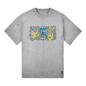 Camiseta Converse x Keith Haring Shapes, tallas asiáticas, «Gris»