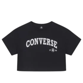 Camiseta corta Retro Chuck, tallas asiáticas «Negro»