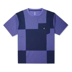 Camiseta de jersey con bloques de color y bolsillos, tallas asiáticas «Morado» Camiseta de jersey con bloques de color y bolsillos, tallas asiáticas «Morado»