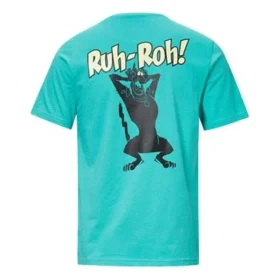 Camiseta de manga corta azul para hombre Converse x Scooby Doo Crossover Cartoon