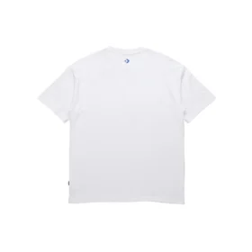 Camiseta de manga corta con apliques Pics Unisex Blanca