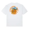 Camiseta de manga corta con cuello redondo holgada y estampado de dibujos animados de Converse para hombre, color blanco