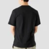 Camiseta de manga corta con cuello redondo y estampado de dibujos animados Converse x Keith Haring para hombre, color negro