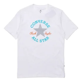 Camiseta de manga corta con eslogan y logotipo para hombre, color blanco Camiseta de manga corta con eslogan y logotipo para hombre, color blanco