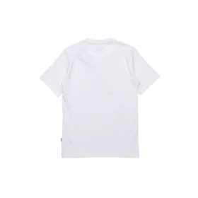 Camiseta de manga corta con eslogan y logotipo para hombre, color blanco Camiseta de manga corta con eslogan y logotipo para hombre, color blanco