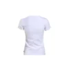 Camiseta de manga corta con estampado de flores, color blanco