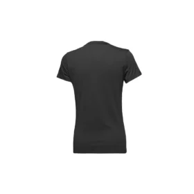 Camiseta de manga corta con estampado de flores, negra Camiseta de manga corta con estampado de flores, negra