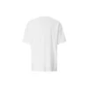 Camiseta de manga corta con estampado de letras en horizontal, color blanco
