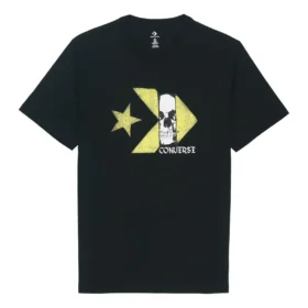 Camiseta de manga corta con logotipo de calavera Chuck Taylor, tallas asiáticas «Negro» Camiseta de manga corta con logotipo de calavera Chuck Taylor, tallas asiáticas «Negro»