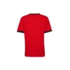 Camiseta de manga corta con ribete Slub Tallas asiáticas «Rojo»