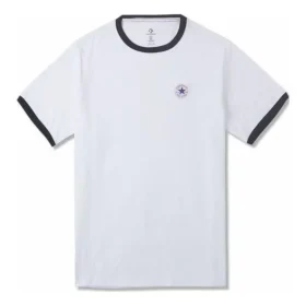 Camiseta de manga corta con ribete Tallas asiáticas «Blanco» Camiseta de manga corta con ribete Tallas asiáticas «Blanco»