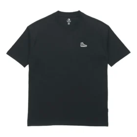 Camiseta de manga corta Converse Classic Chuck Printing para hombre, color negro Camiseta de manga corta Converse Classic Chuck Printing para hombre, color negro