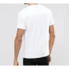 Camiseta de manga corta Converse Pure Cotton Alphabet para hombre, color blanco